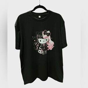 Hello Kitty Halloween Tee Goth Kawaii T-Shirt